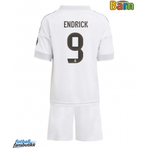 Real Madrid Endrick #9 Hjemmedraktsett Barn 2025-26 Kortermet (+ Korte bukser)